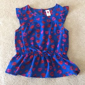 Royal blue sleeveless top for girl